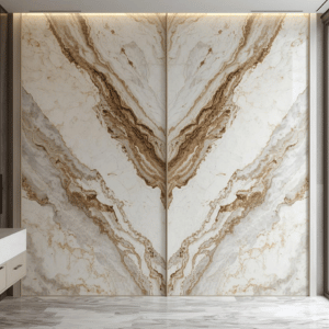 Bookmatched Marble Slabs