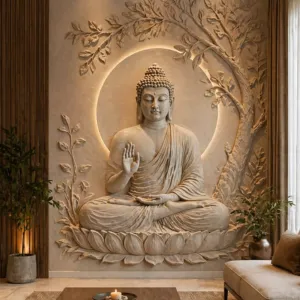 Buddha Stone Mural