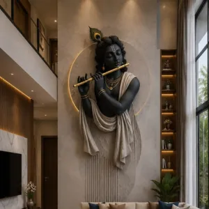 Krishna Stone Mural