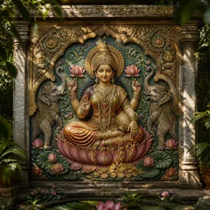 Lakshmi Stone Mural