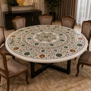 Round Inlay Table