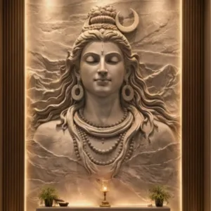 Shiva Stone Mural