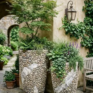 Stone Flower Pot