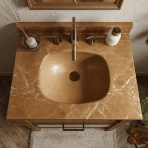 Tan Brown Bathroom Vanity Tops