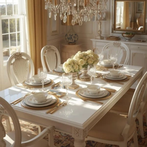 Colonial White Dining Top