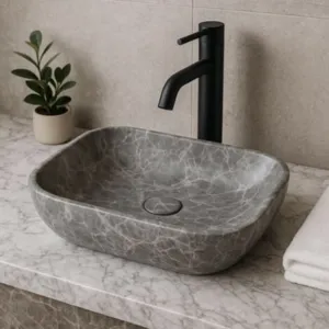 Grey Marble Basin