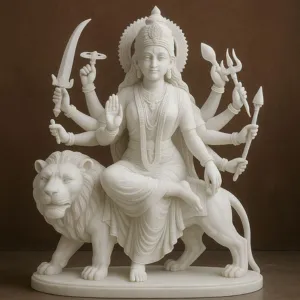 Marble Durga Statue